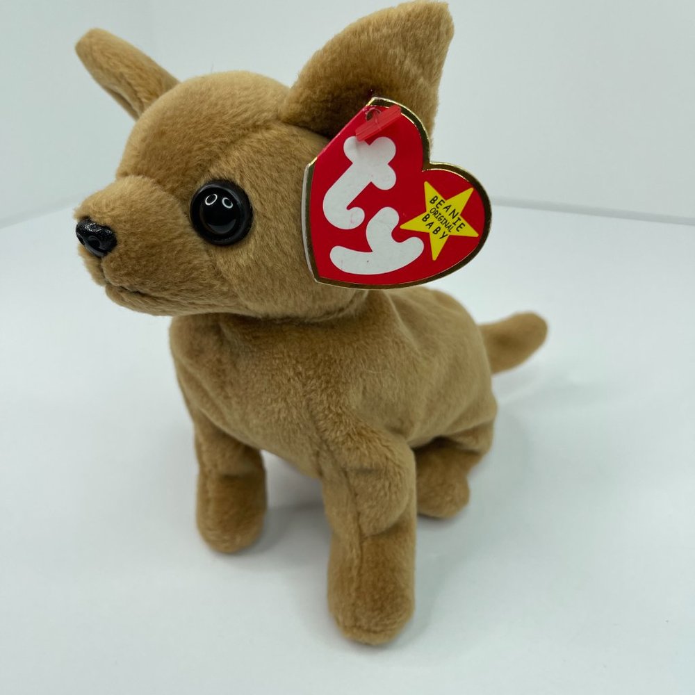 Ty Beanie Babies Tiny the Chihuahua Dog 5" With Tags Sep 8 1998 - Picture 2 of 5